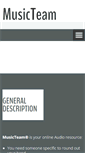 Mobile Screenshot of musicteam.com
